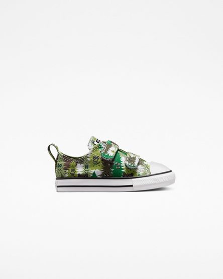 Tenisky Nizke Converse Chuck Taylor All Star Easy-On Forest Camo Dievcenske Biele Zelene | SK 5FJGZ3